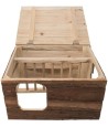 Trixie Natural Living Knaagdierhuis Hilke Met Hooiruif 40X32X23 CM