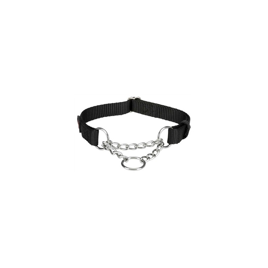 Trixie Halsband Hond Premium Halfslip Halsband Zwart 45-70X2,5 CM