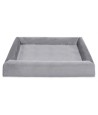 Bia Bed Royal Fluweel Hoes Voor Hondenmand Grijs BIA-100 120X100X15 CM