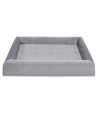 Bia Bed Royal Fluweel Hoes Voor Hondenmand Grijs BIA-80 100X80X15 CM