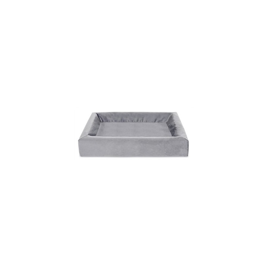 Bia Bed Royal Fluweel Hoes Voor Hondenmand Grijs BIA-70 85X70X15 CM