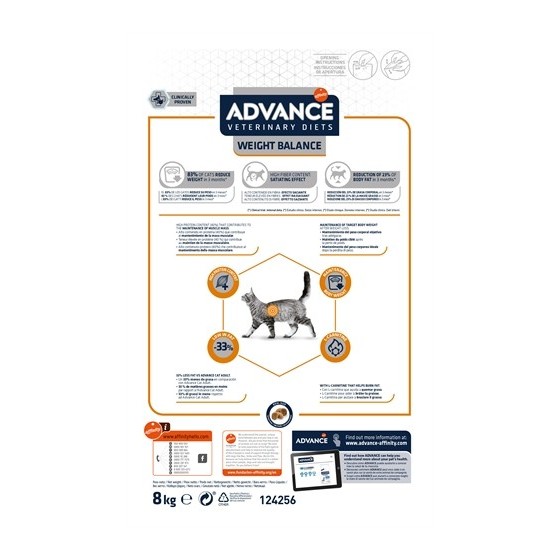 Advance Veterinary - Diet Cat Weight Balance. 8kg