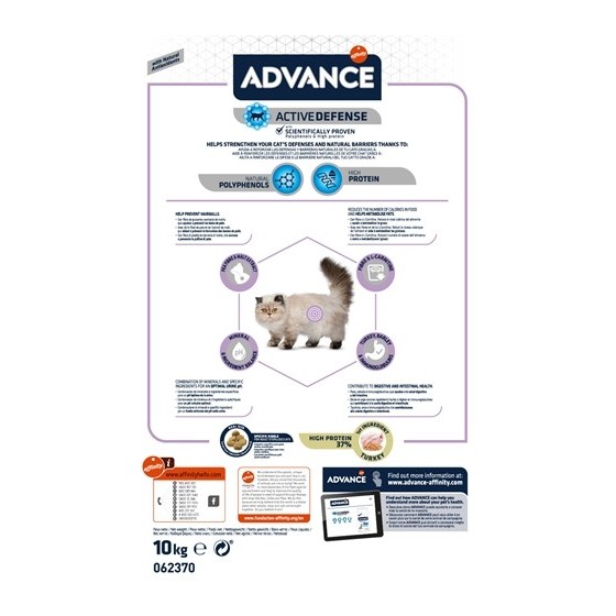 Advance - Sterilized Hairball. 10kg