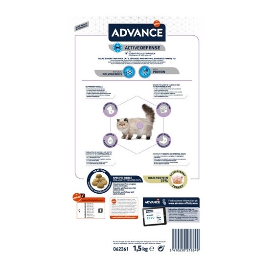 Advance - Sterilized Hairball. 1,5kg