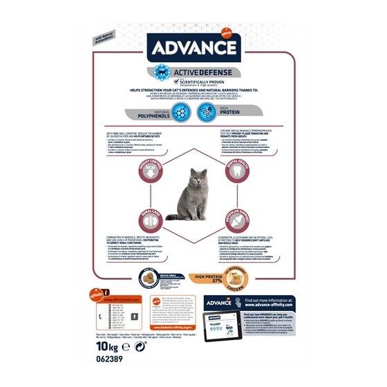 Advance - Sterilized Sensitive Senior 10+. 10kg