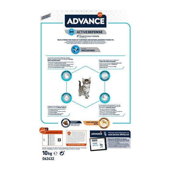 Advance - Kitten Kip / Rijst. 10kg
