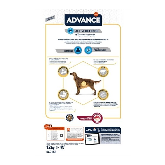 Advance - Sensitive Lam / Rijst. 12kg