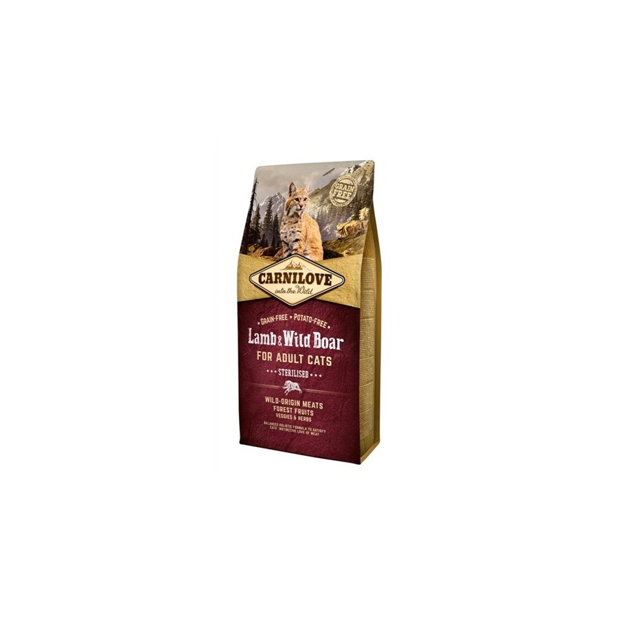 Carnilove - Lam / Wild Zwijn, Sterilised. 6kg