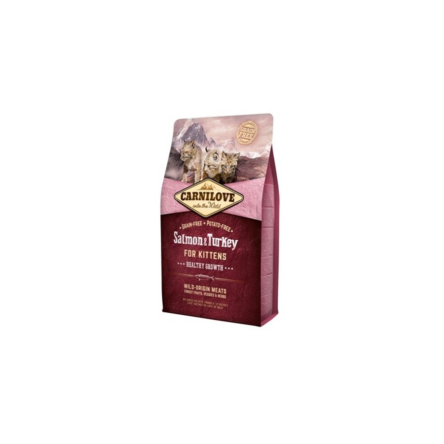 Carnilove - Zalm / Kalkoen, Kittens. 2kg