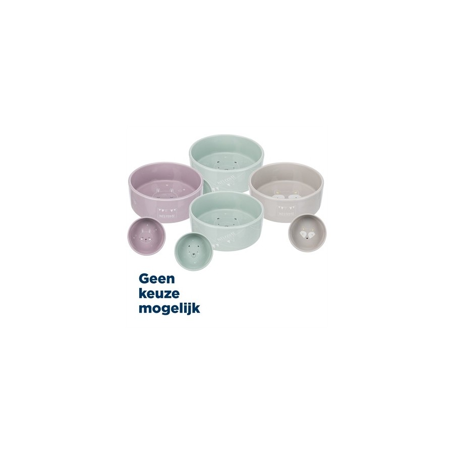 Trixie Junior Voerbak Keramiek Assorti 16 CM 800 ML 4ST