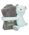 Trixie Junior Speelset Deken En Beer Grijs / Mintgroen