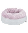Trixie Junior Hondenmand Donut Lichtgrijs / Lila 40X40 CM
