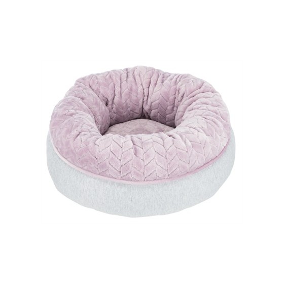 Trixie Junior Hondenmand Donut Lichtgrijs / Lila 40X40 CM