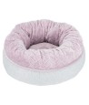 Trixie Junior Hondenmand Donut Lichtgrijs / Lila 40X40 CM