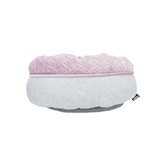 Trixie Junior Hondenmand Donut Lichtgrijs / Lila 40X40 CM