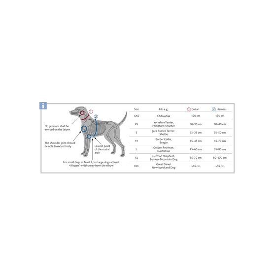 Trixie Halsband Hond Premium Grafiet Grijs 30-45X1,5 CM