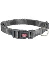 Trixie Halsband Hond Premium Grafiet Grijs 22-35X1 CM