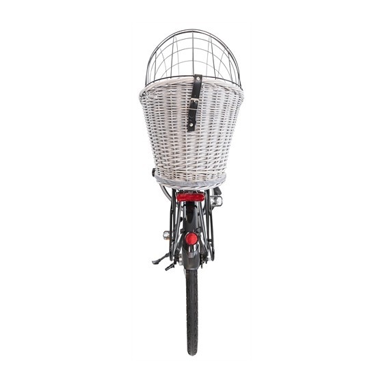 Trixie - Fietsmand Bagagedrager met Rooster, Grijs.