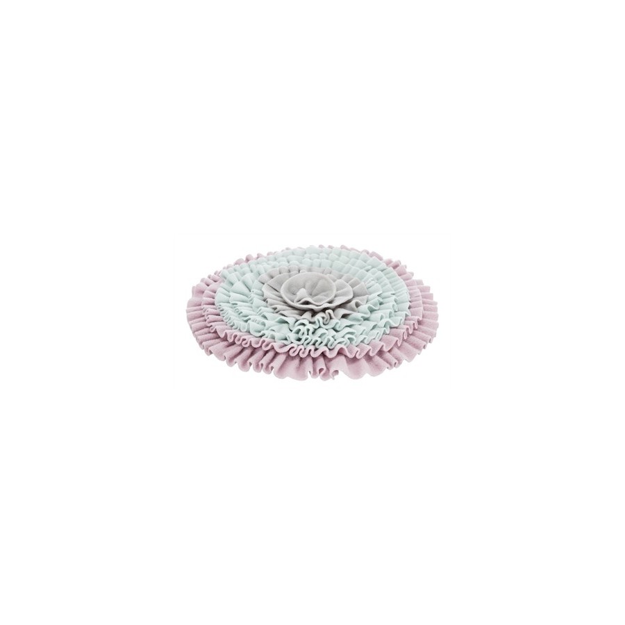 Trixie Junior Snuffelmat Zacht Roze / Mintgroen / Grijs 38X38 CM