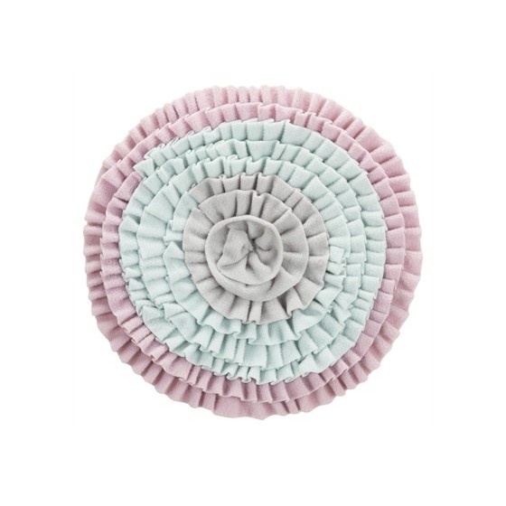 Trixie Junior Snuffelmat Zacht Roze / Mintgroen / Grijs 38X38 CM