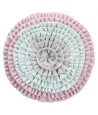 Trixie Junior Snuffelmat Zacht Roze / Mintgroen / Grijs 38X38 CM