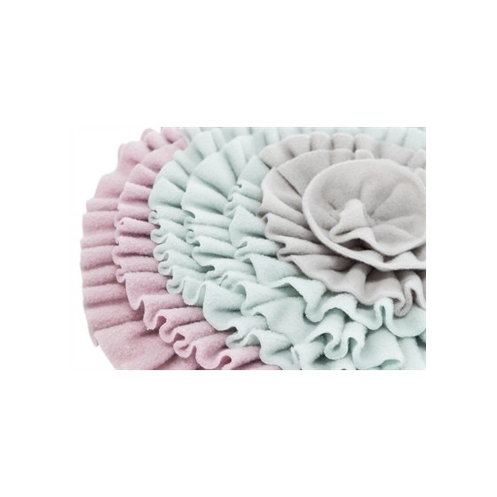 Trixie Junior Snuffelmat Zacht Roze / Mintgroen / Grijs 38X38 CM