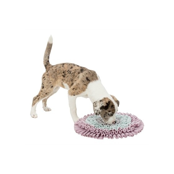 Trixie Junior Snuffelmat Zacht Roze / Mintgroen / Grijs 38X38 CM