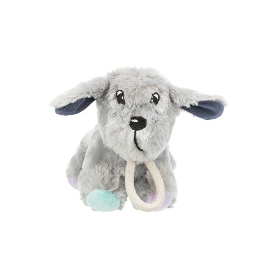 Trixie Junior Pluche Hond Met Touw 24 CM 3ST