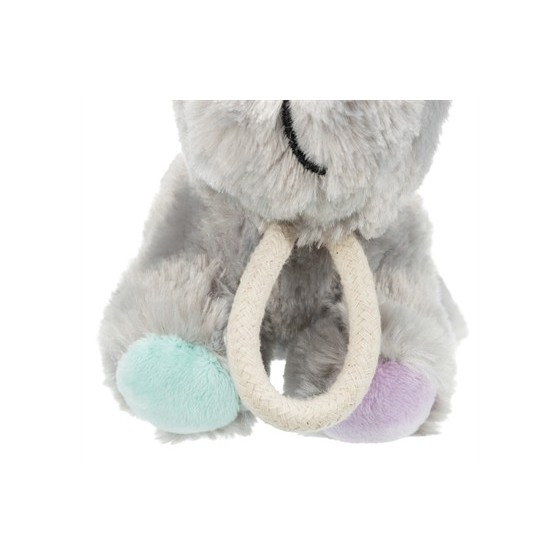 Trixie Junior Pluche Hond Met Touw 24 CM 3ST