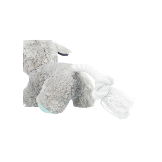 Trixie Junior Pluche Hond Met Touw 24 CM 3ST