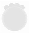 Trixie Deksel Voor Blik Silicone Transparant 10,6 CM 4 ST