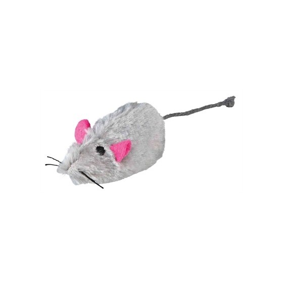 Trixie Pluche Muizen Langharig Assorti 9 CM 48 ST