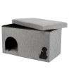 Trixie Kattenhuis Kimy Grijs 70X40X40 CM