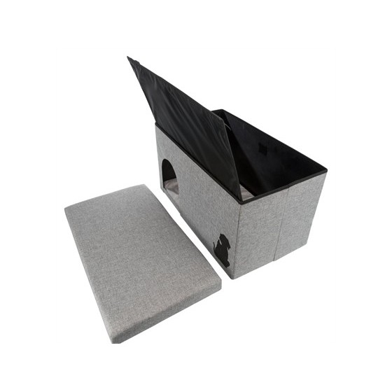 Trixie Kattenhuis Kimy Grijs 70X40X40 CM