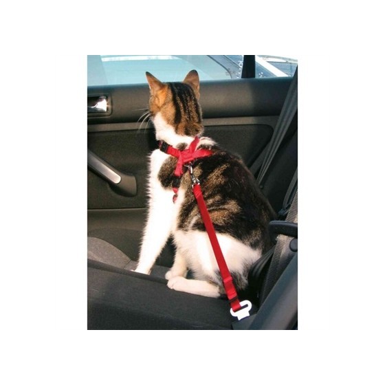 Trixie Kattentuig Voor In De Auto Rood 20-50X1,5 CM