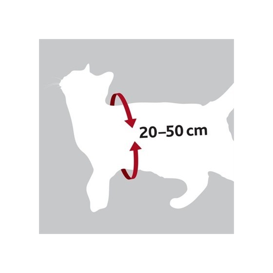 Trixie Kattentuig Voor In De Auto Rood 20-50X1,5 CM