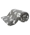 Trixie Hondendeken Kenny Fleece Bot / Pootjes Grijs 75X50 CM