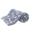Trixie Hondendeken Kenny Fleece Bot / Pootjes Blauw 150X100 CM