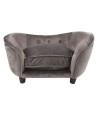 Enchanted Pet Enchanted Hondenmand Sofa Ultra Pluche Snuggle Donkergrijs 68X40,5X37,5 CM