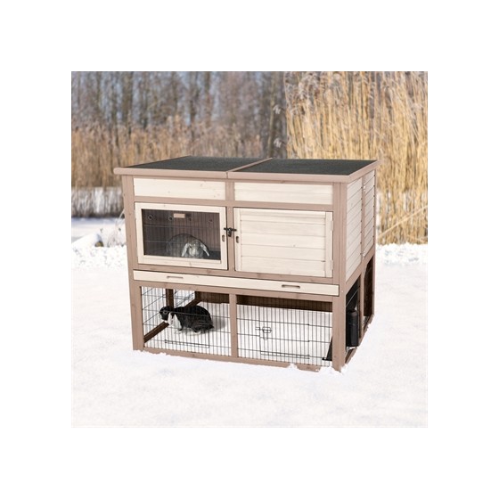 Trixie Natura Konijnenhok Xl Met Isolatie Grijs 120X94X98 CM