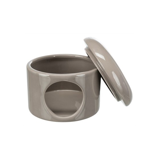 Trixie Speelhuis Muizen Met Deksel Keramiek Taupe 16X16X12 CM 3 ST