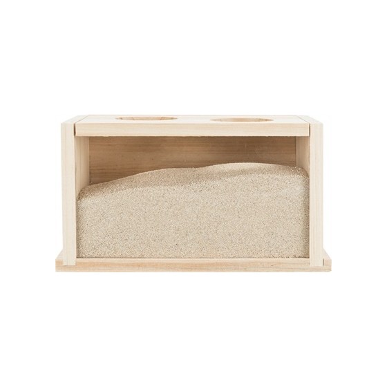 Trixie Zandbad Voor Muizen / Hamsters Hout 20X12X12 CM