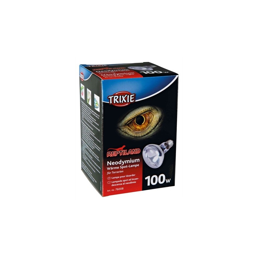 Trixie Reptiland Warmtelamp Neodymium 100 WATT 8X8X10,8 CM 3ST
