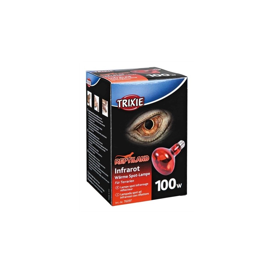 Trixie Reptiland Warmtelamp Infrarood 100 WATT 8X8X10,8 CM 3 ST