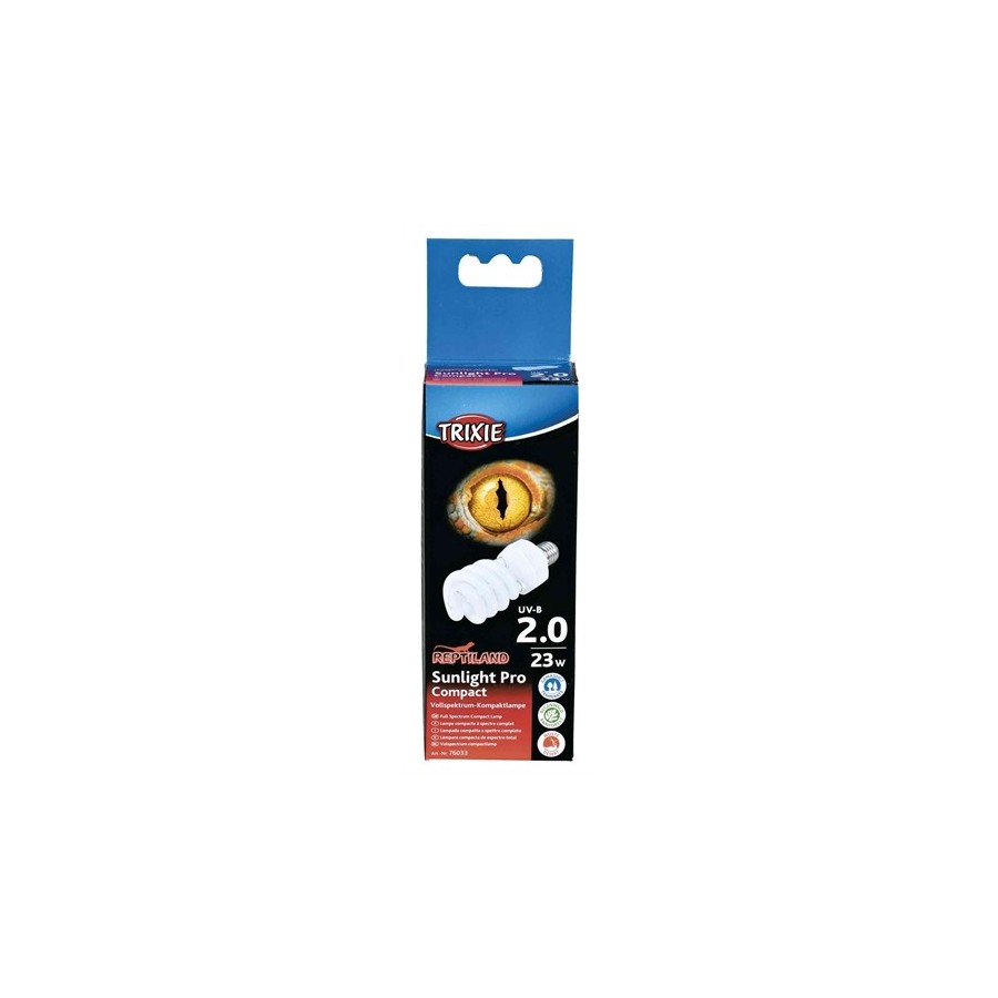 Trixie Reptiland Sunlight Pro Compact 2.0 Uv-B Lamp 23 WATT 6X6X15,2 CM