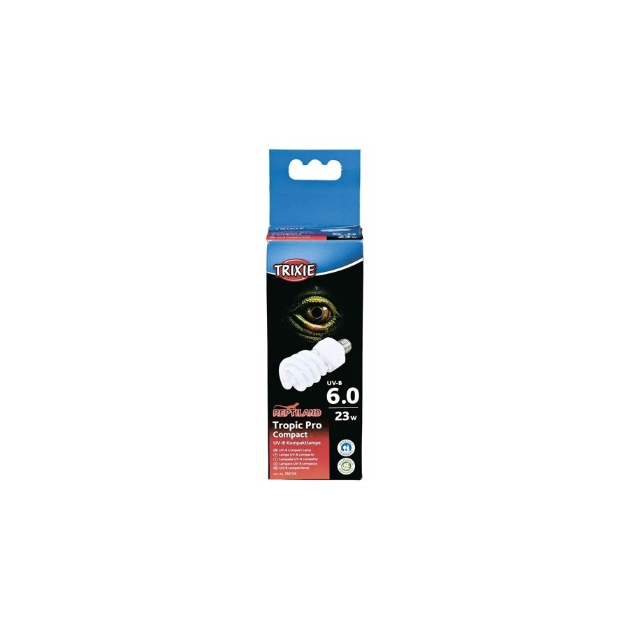 Trixie Reptiland Tropic Pro Compact 6.0 Uv-B Lamp 23 WATT 6X6X15,2 CM