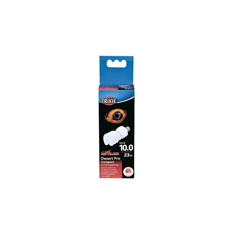 Trixie Reptiland Desert Pro Compact 10.0 Uv-B Lamp 23 WATT 6X6X15,2 CM
