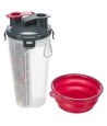 Trixie Waterfles / Voerfles Inclusief Reisbak Kunststof / Silicone 2X350 ML 11X11X23 CM
