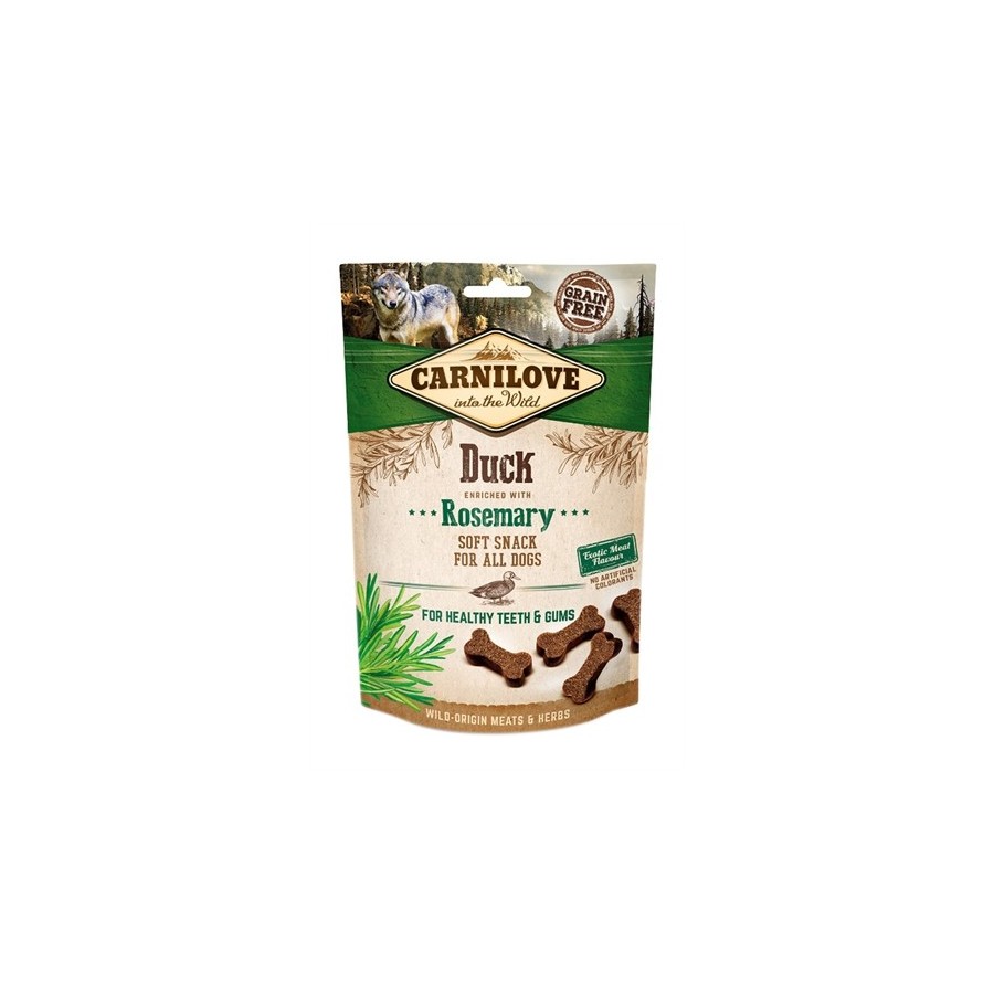 Carnilove - Eend / Rozemarijn, Soft Snack. 200gr