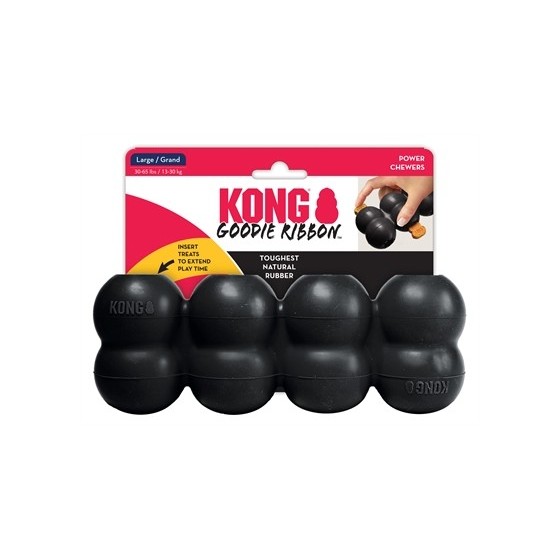Kong Extreme Goodie Ribbon Zwart 21,5X8,5X5,5 CM